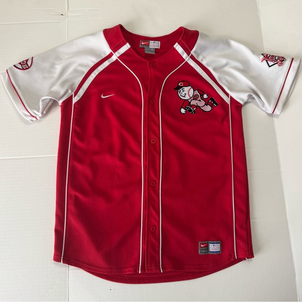 Vintage Nike Cincinnati Reds
Ken Griffey Jr. #3 National League Patch Jersey Kid
